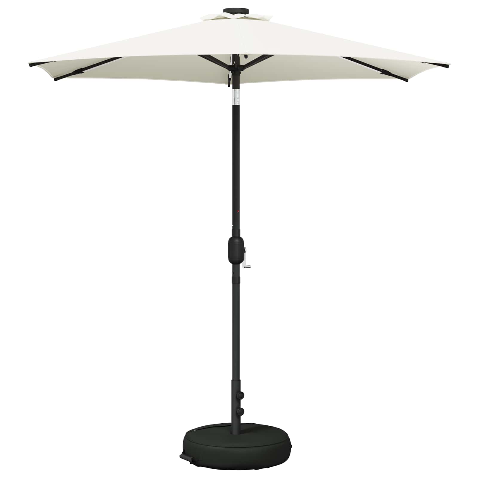vidaXL Garden Parasol with LED Lights and Base 230 x 230 cm Polyester 2