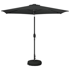 vidaXL Garden Parasol with LED Lights and Base 270 x 270 cm Polyester 2