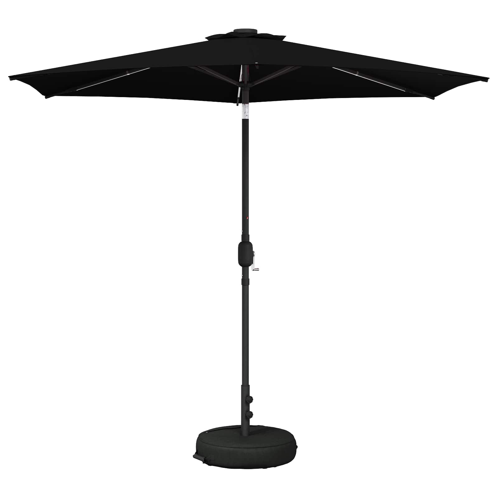 vidaXL Garden Parasol with LED Lights and Base 270 x 270 cm Polyester 2