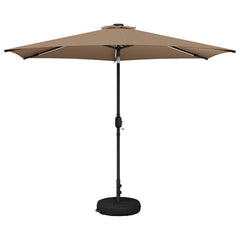 vidaXL Garden Parasol with LED Lights and Base 300 x 300 cm Polyester 2