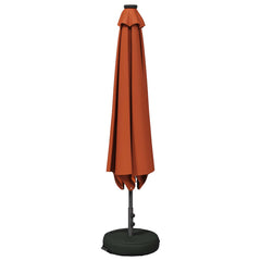 vidaXL Garden Parasol with LED Lights and Base 300 x 300 cm Polyester 3
