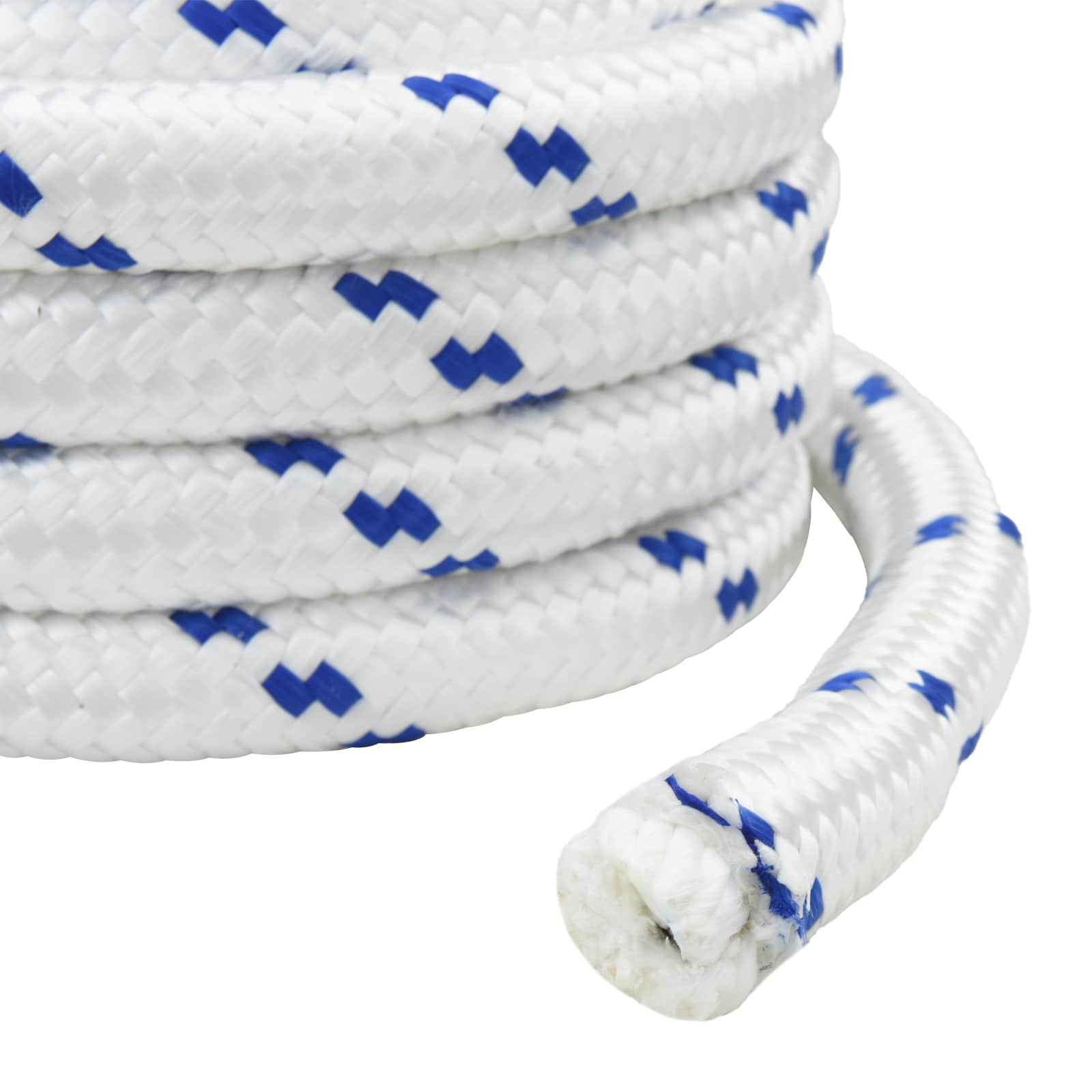 vidaXL Boat Rope 6 mm 5 m White and Blue 6