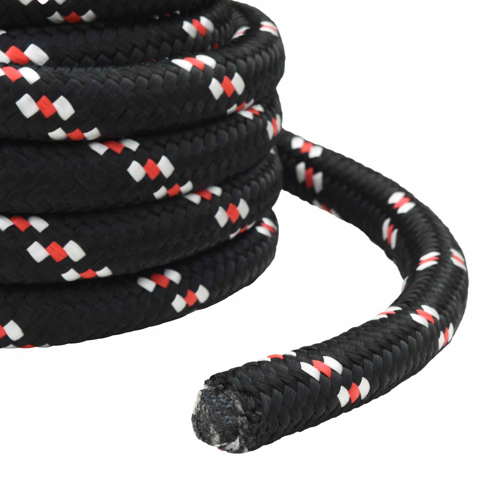 vidaXL Boat Rope 6 mm 5 m Black and Red 6