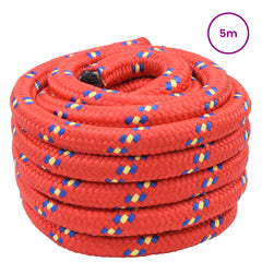 vidaXL Boat Rope 5 mm 5 m Red 2