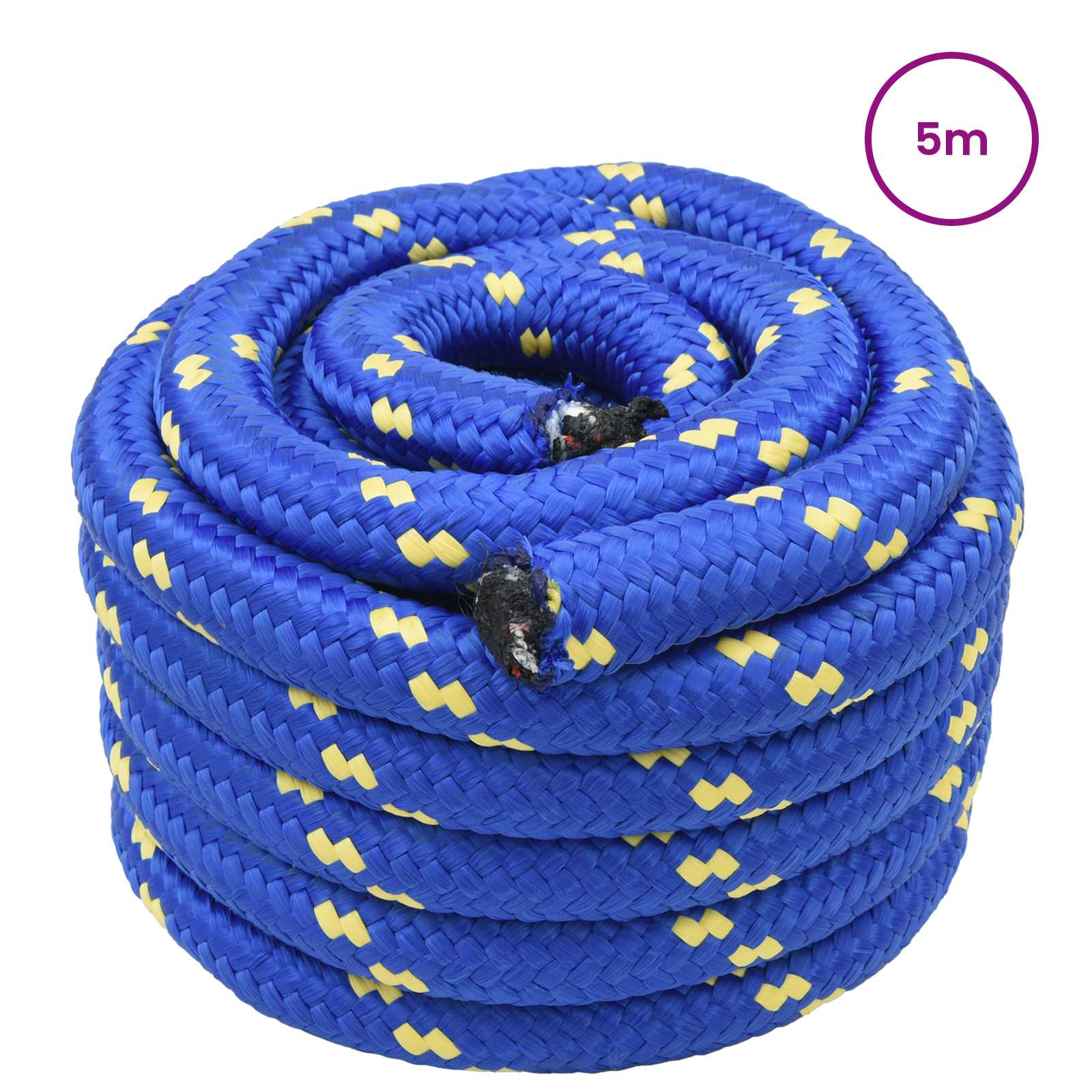 vidaXL Boat Rope 5 mm 5 m Blue 2