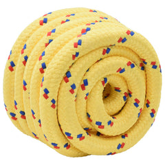 vidaXL Boat Rope 5 mm 10 m Yellow 3