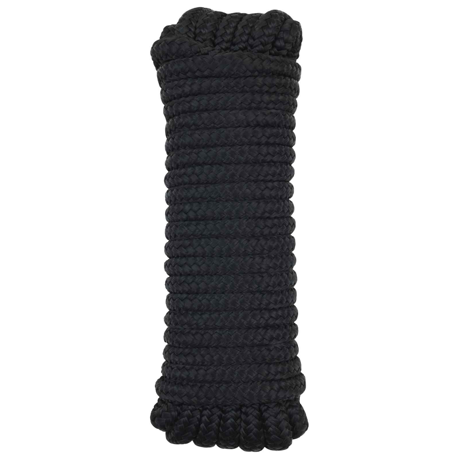 vidaXL Boat Rope 2 mm 9 m Black Polyester 1