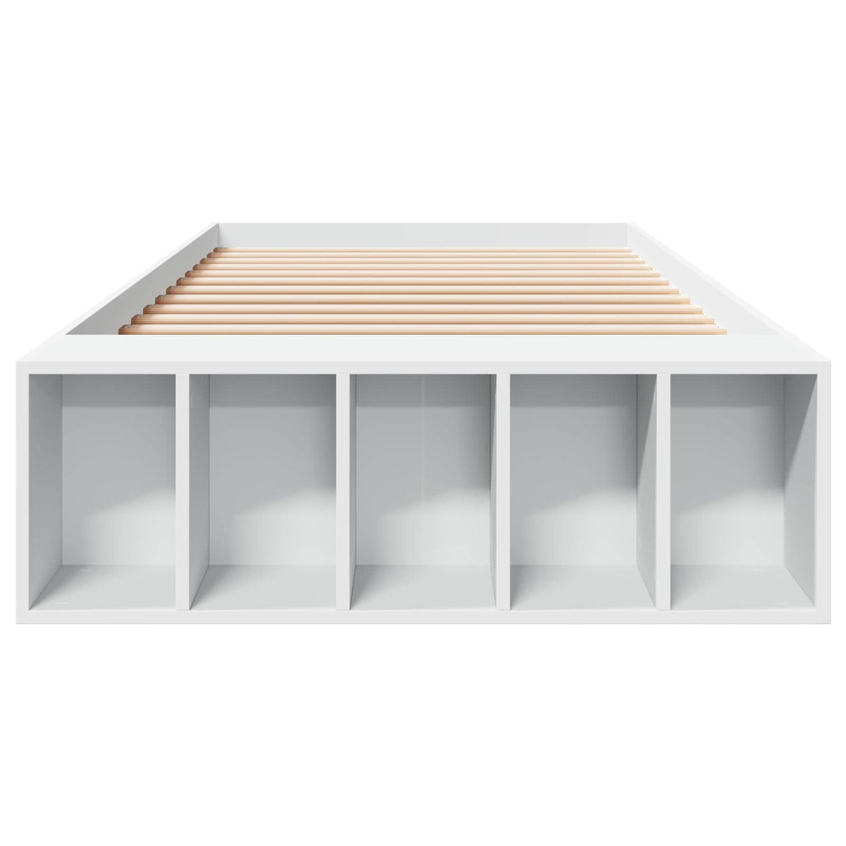 Bed Frame with Storage 80 x 200 cm Engineered Wood White