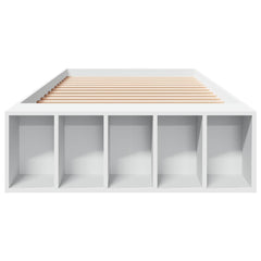 Bed Frame with Storage 80 x 200 cm Engineered Wood White