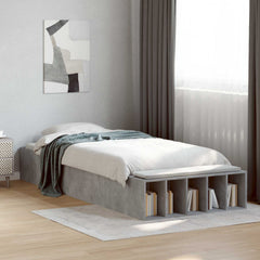 Bed Frame with Storage 80 x 200 cm Engineered Wood Concrete grey