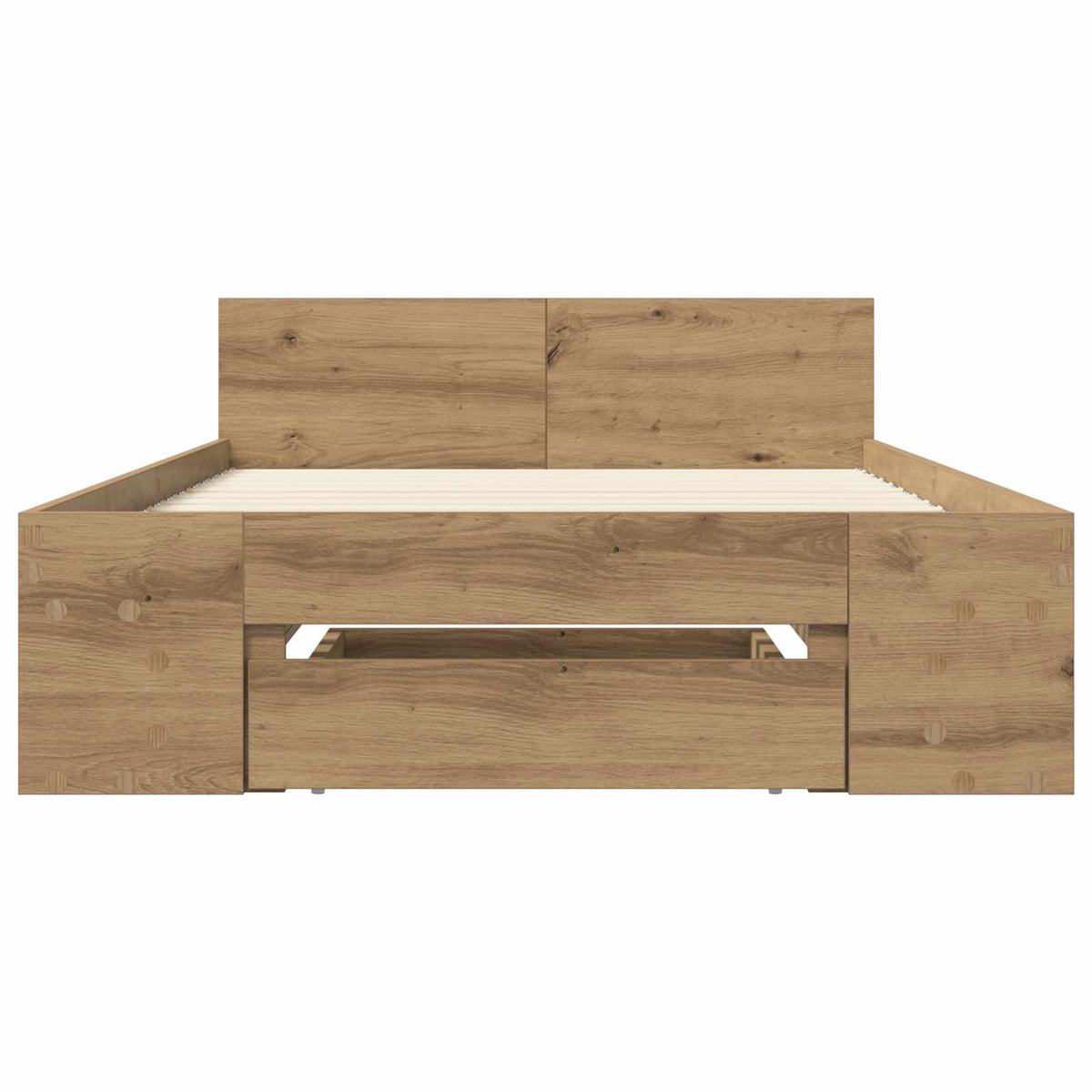 vidaXL Bed Frame with Storage Artisian Oak 80 x 200 cm Engineered Wood 4