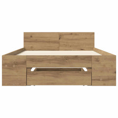 vidaXL Bed Frame with Storage Artisian Oak 80 x 200 cm Engineered Wood 4