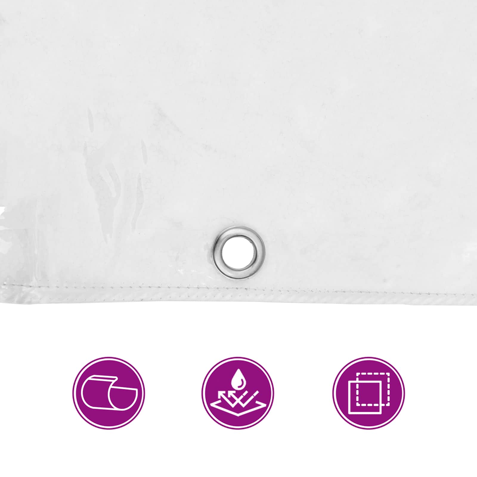 vidaXL Plant Cover Transparent 4 x 5 m PVC 6