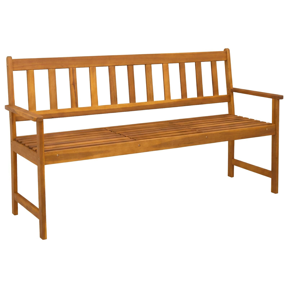 vidaXL Garden bench 158 x 55 x 89 cm Solid Acacia Wood Natural 3