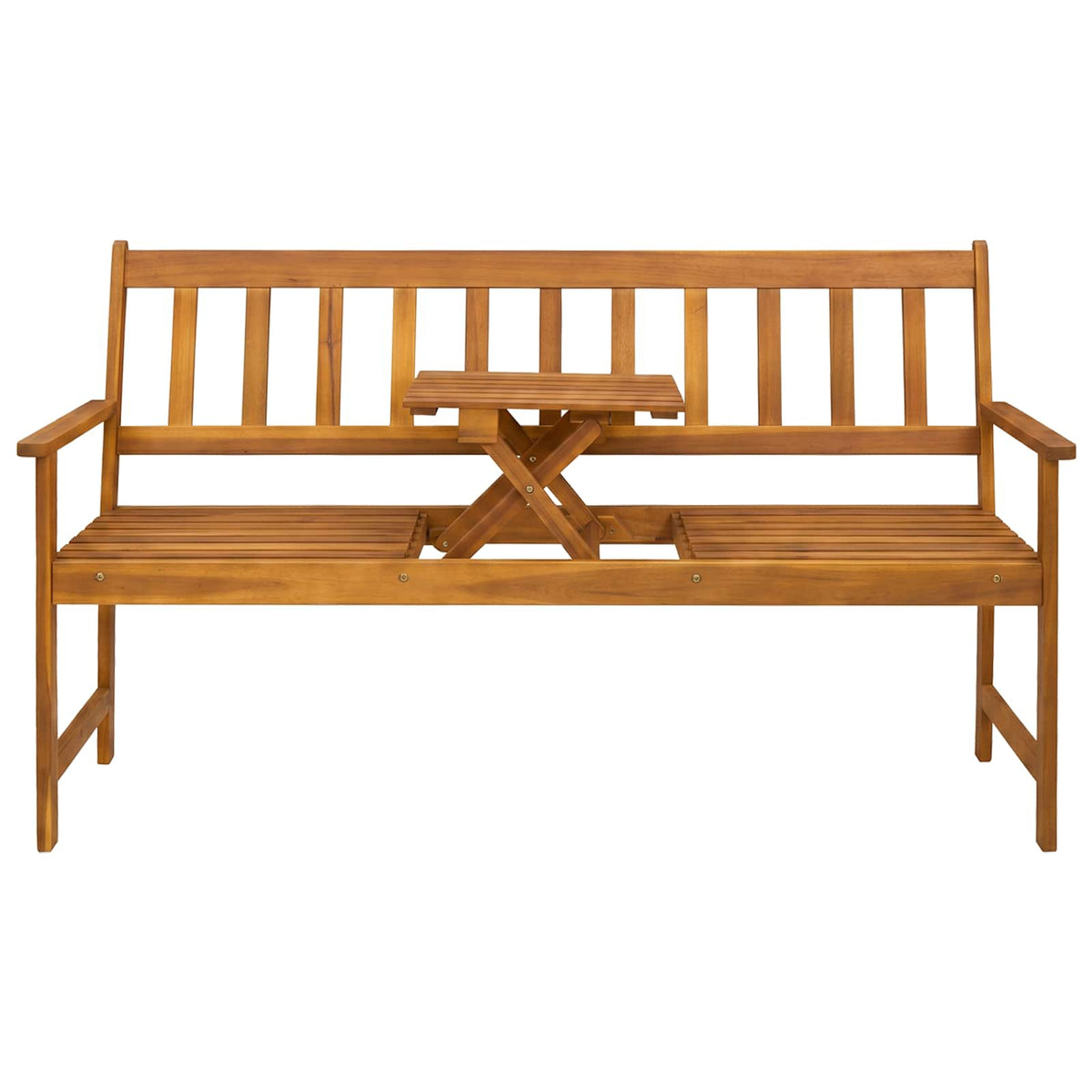 vidaXL Garden bench 158 x 55 x 89 cm Solid Acacia Wood Natural 4
