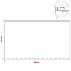 vidaXL Tarpaulin with Eyelets Green 3 x 5 m 260 gsm PE 6