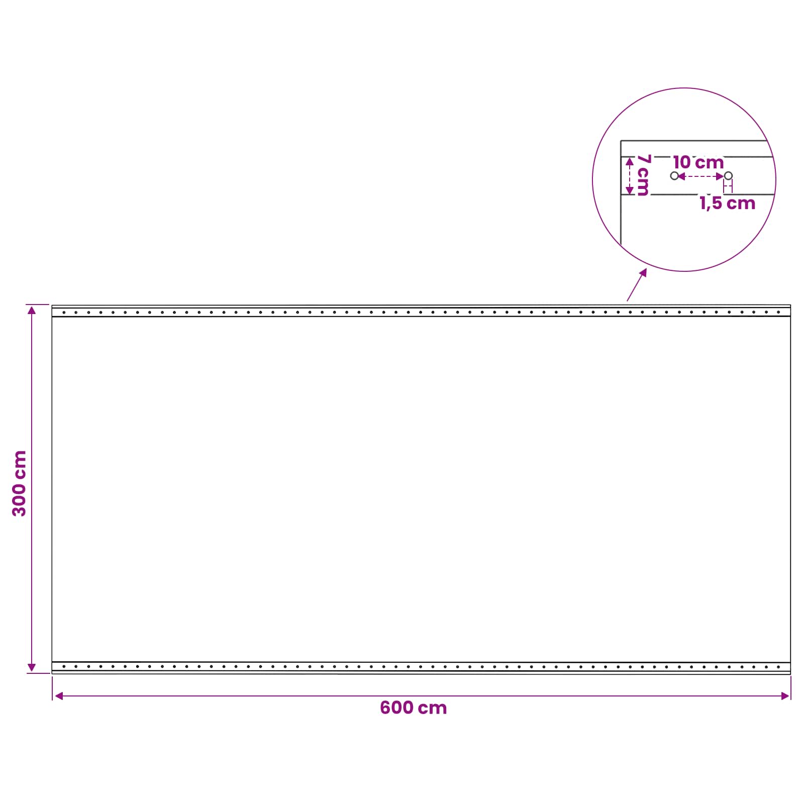 vidaXL Tarpaulin with Eyelets Green 3 x 6 m 260 gsm PE 6