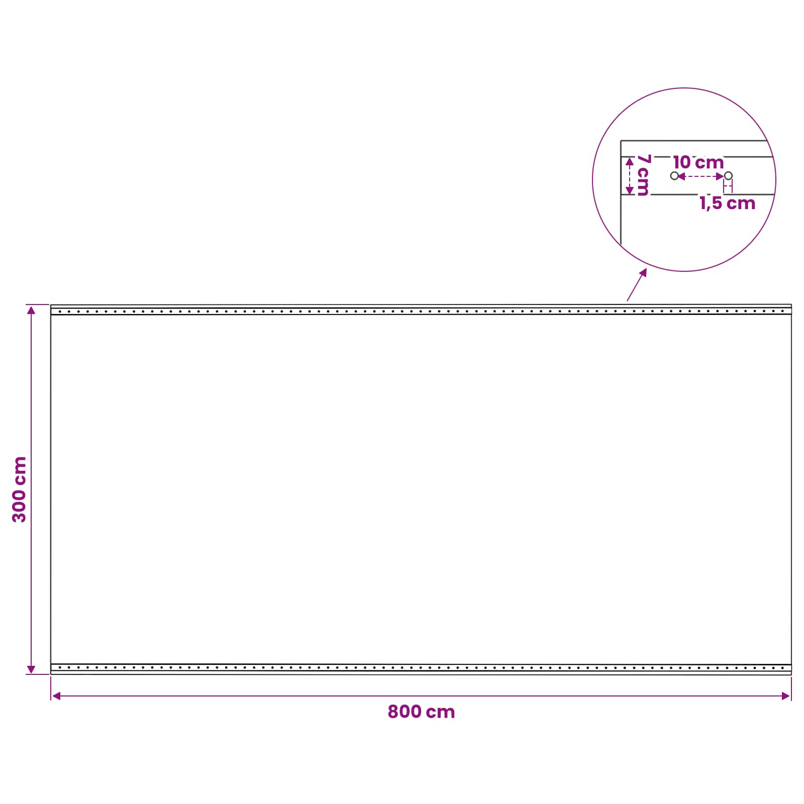 vidaXL Tarpaulin with Eyelets Green 4 x 8 m 260 gsm PE 6