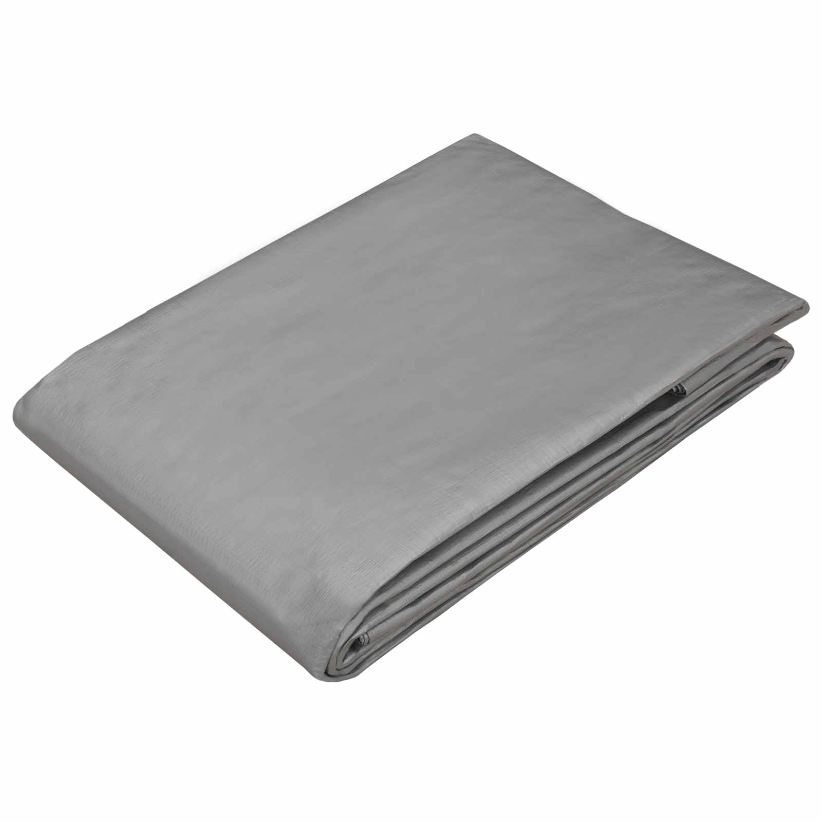 vidaXL Tarpaulin with Eyelets Light Grey 4 x 8 m 180 gsm PE 3