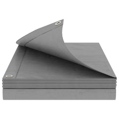 vidaXL Tarpaulin with Eyelets Light Grey 4 x 6 m 260 gsm PE 2