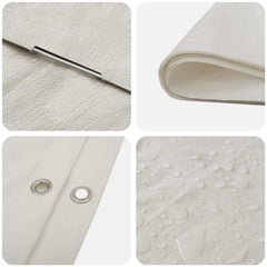 vidaXL Tarpaulin with Eyelets White 6 x 12 m 90 gsm PE 4