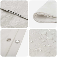 vidaXL Tarpaulin with Eyelets White 4 x 6 m 260 gsm PE 4