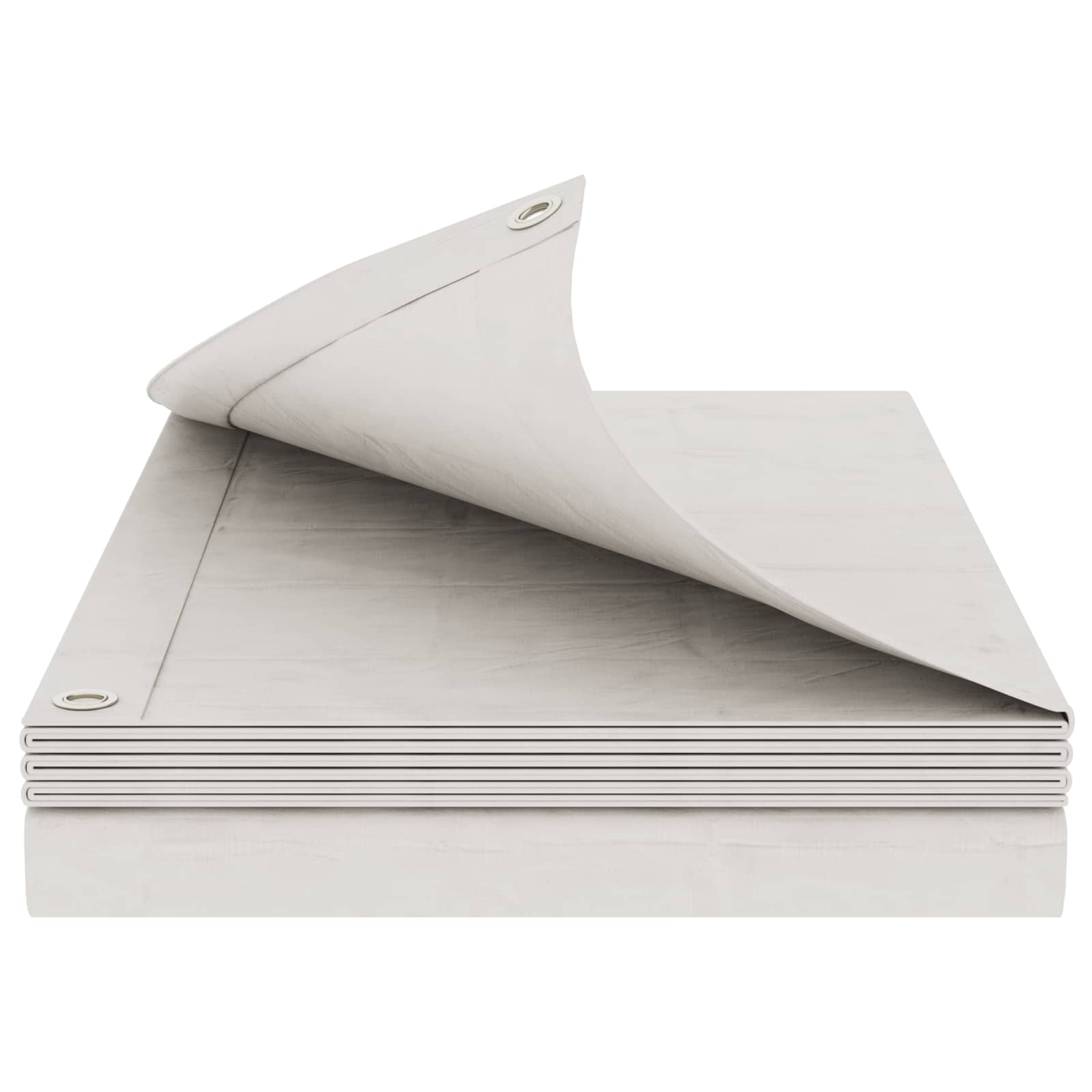 vidaXL Tarpaulin with Eyelets White 6 x 8 m 260 gsm PE 2