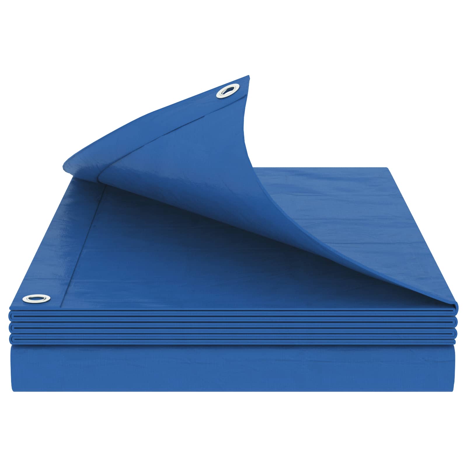 vidaXL Tarpaulin with Eyelets Blue 8 x 8 m 180 gsm PE 2