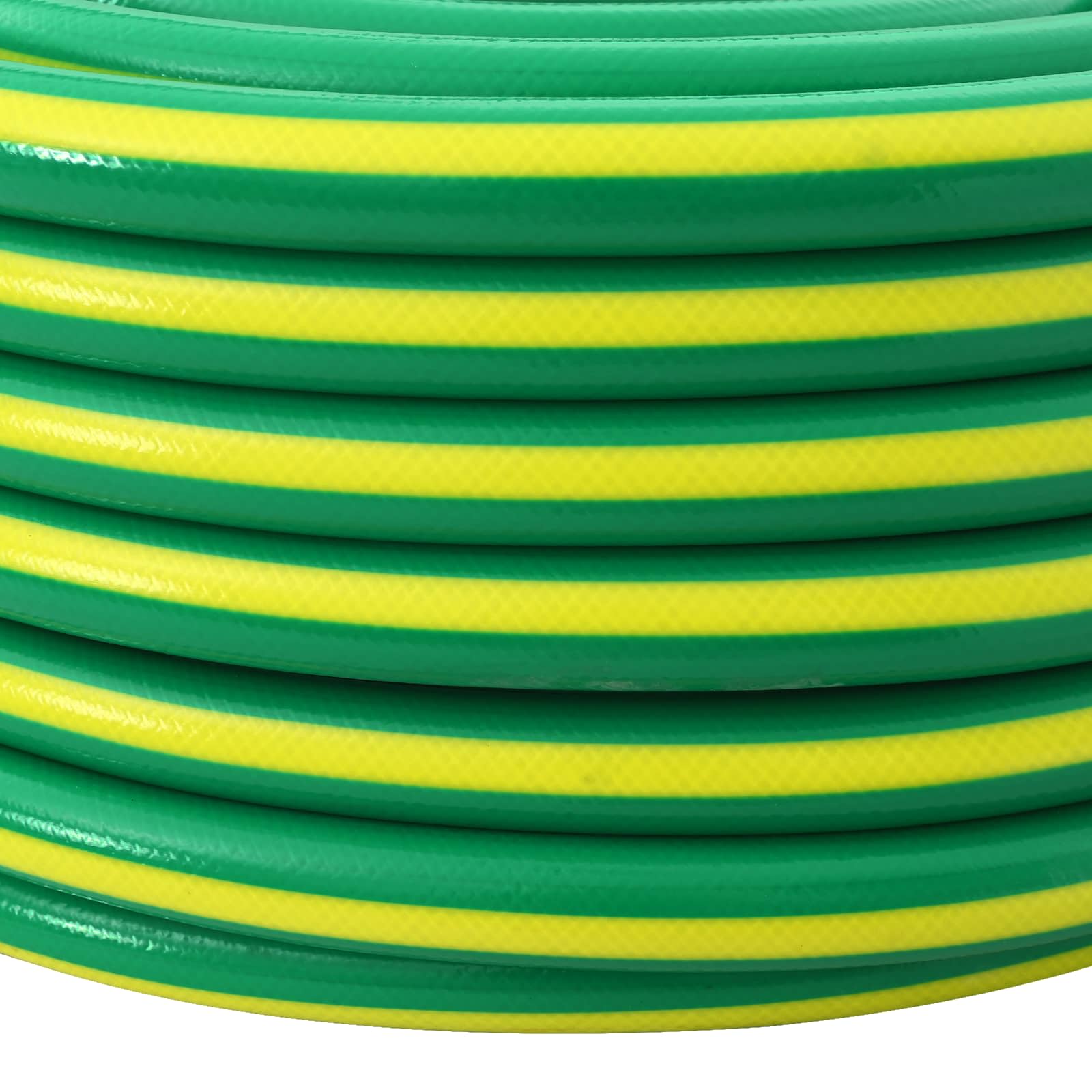 vidaXL Garden Hose 5-Ply Green and Yellow 25 mm PVC 4
