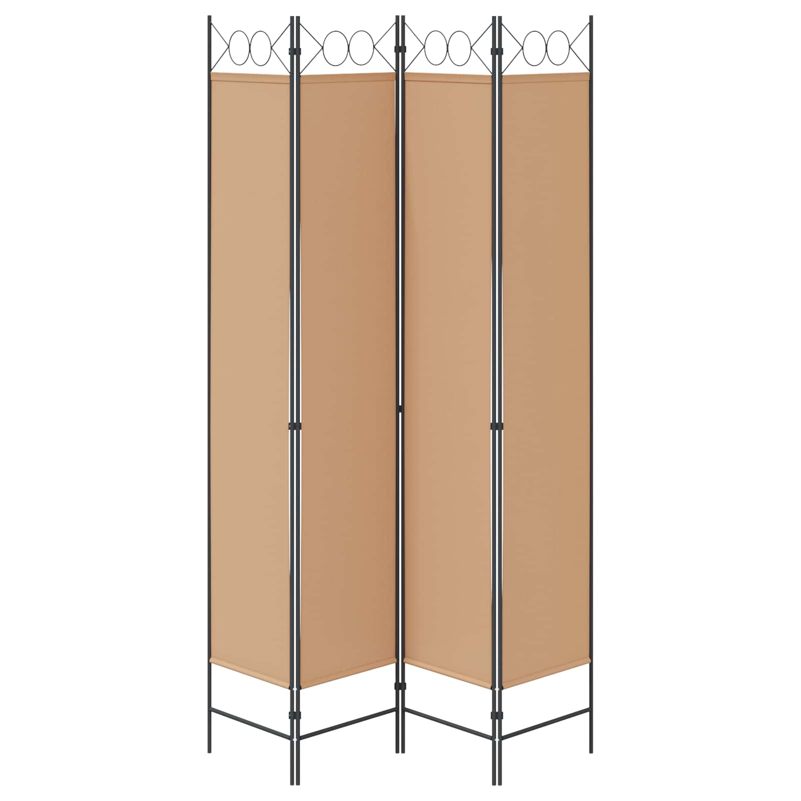 vidaXL Room Divider Beige 160 x 220 cm Fabric 6