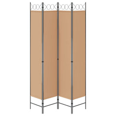 vidaXL Room Divider Beige 160 x 220 cm Fabric 6