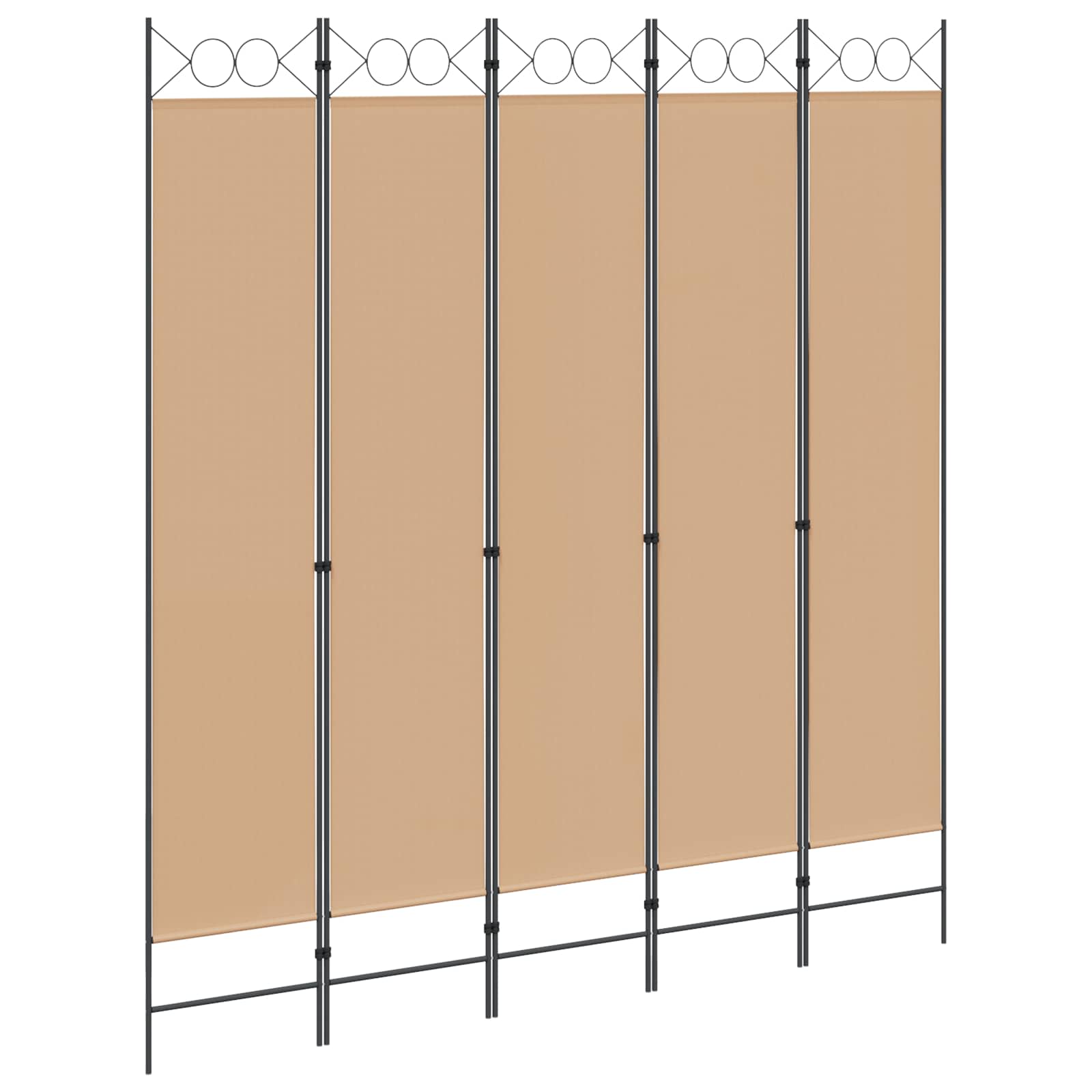 vidaXL Room Divider Beige 200 x 220 cm Fabric 2
