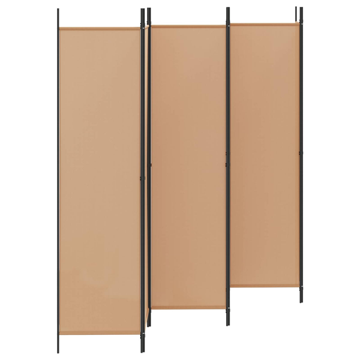 vidaXL 6-Panel Room Divider Beige 300 x 200 cm Fabric 3