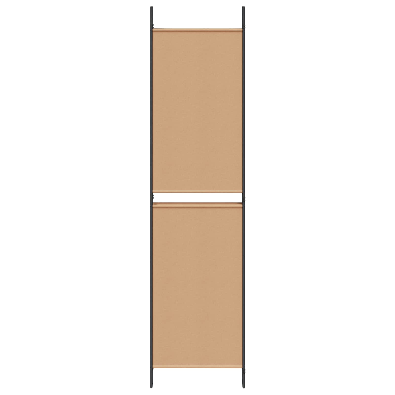 vidaXL 5-Panel Room Divider Beige 250 x 200 cm Fabric 5