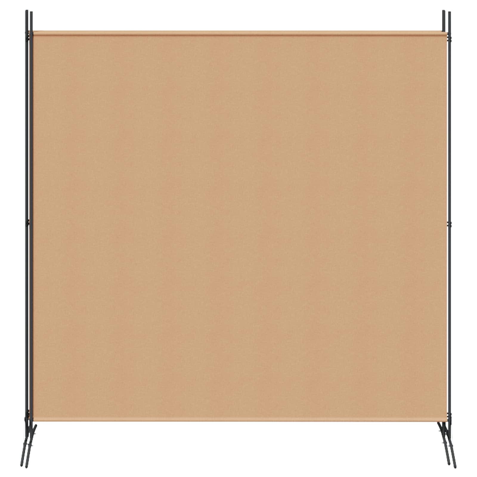 vidaXL 4-Panel Room Divider Beige 525 x 180 cm Fabric 5