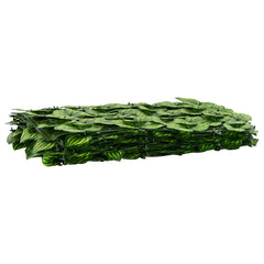 vidaXL Balcony Screen with Leaves Green and Yellow 300 x 150 cm 2