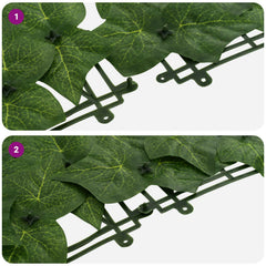 vidaXL Balcony Screen with Leaves Green 400 x 100 cm 6