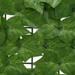 vidaXL Balcony Screen with Leaves 300 x 150 cm Polyethylene and Fabric 4