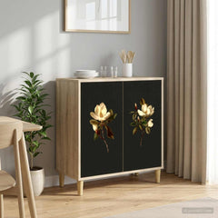Sideboard BONN Sonoma 69 x 33 x 75 cm Engineered Wood Magnolia print