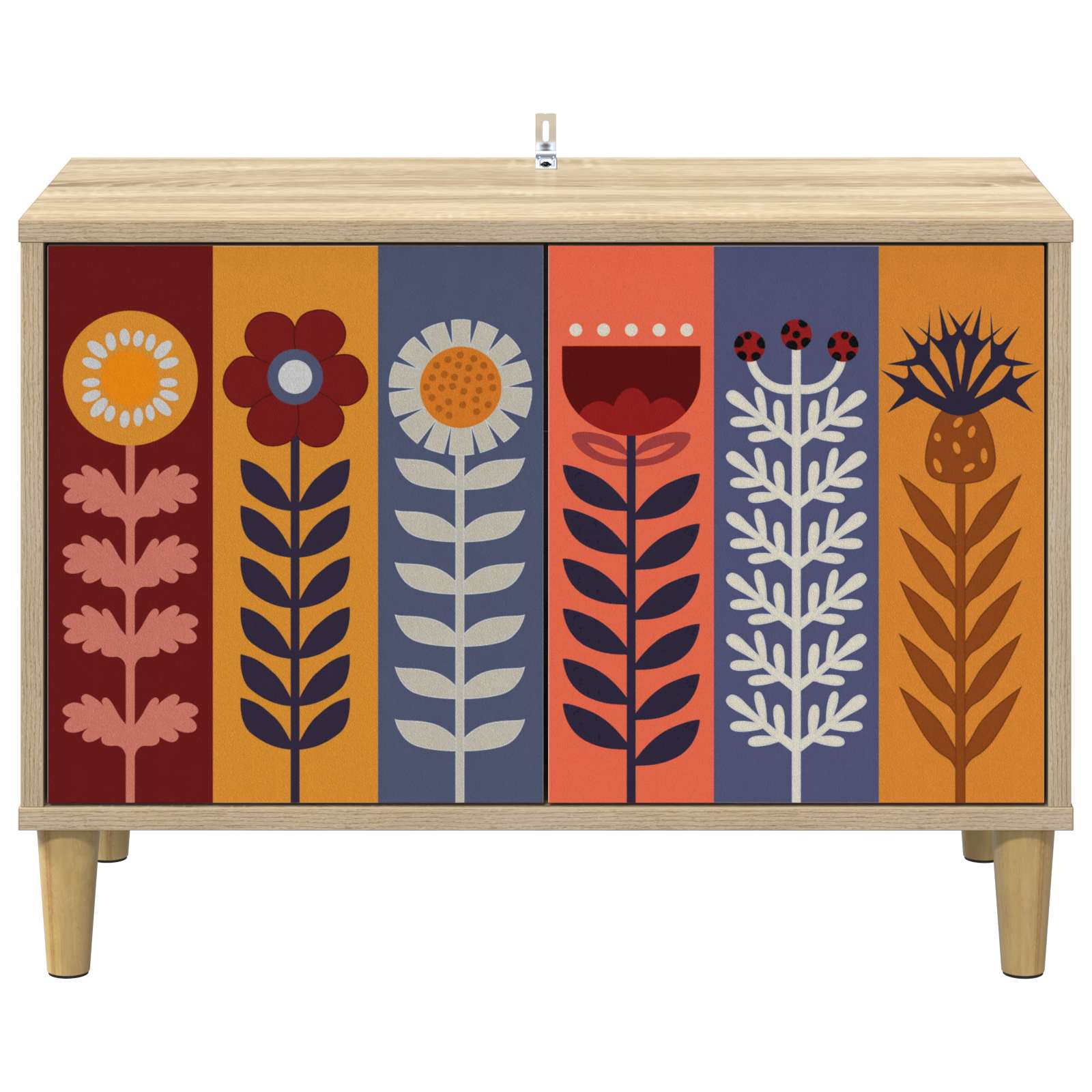 vidaXL TV Cabinet ESSEN 69 x 33 x 50 cm Sonoma Engineered Wood 4