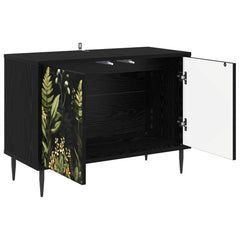 vidaXL TV Cabinet RHENEN 69 x 33 x 50.5 cm Black Oak Engineered Wood 3