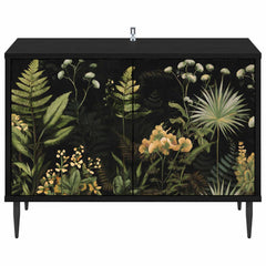 vidaXL TV Cabinet RHENEN 69 x 33 x 50.5 cm Black Oak Engineered Wood 4