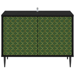 vidaXL TV Cabinet GELEEN 69 x 33 x 50.5 cm Black Oak Engineered Wood 4