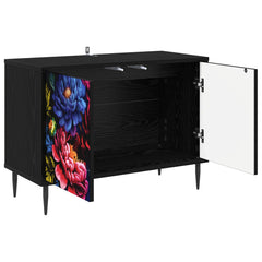 vidaXL TV Cabinet KIEL 69 x 33 x 50.5 cm Black Oak Engineered Wood 3