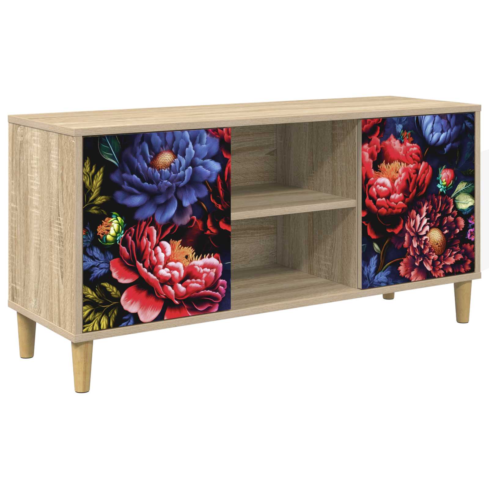 vidaXL TV Cabinet KIEL 102 x 33 x 50 cm Sonoma Engineered Wood 2