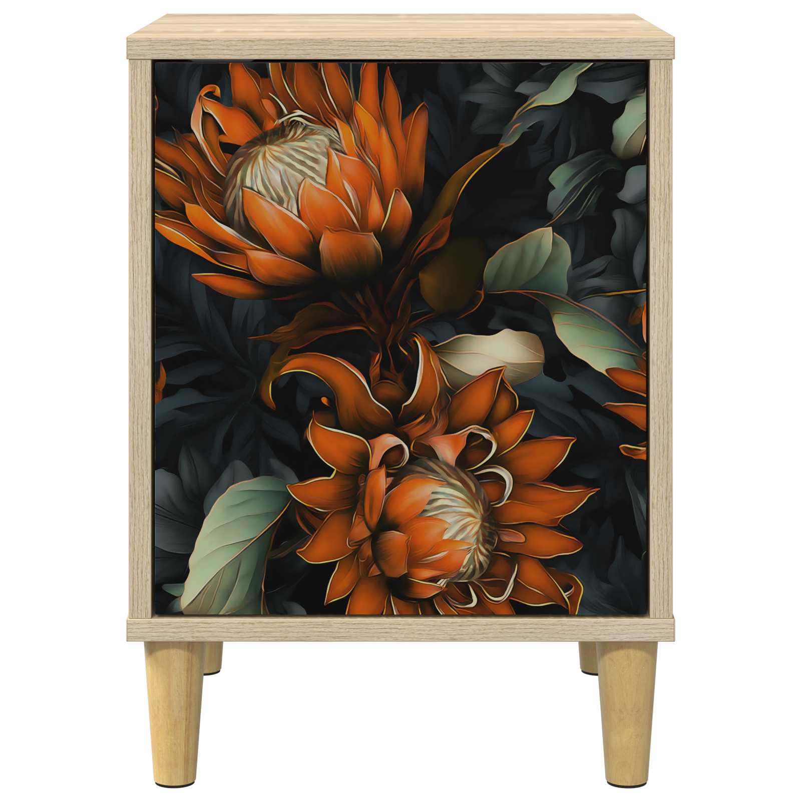 vidaXL Bedside Cabinet LOCHEM 2 pcs Sonoma Oak 36 x 33 x 50 cm 6