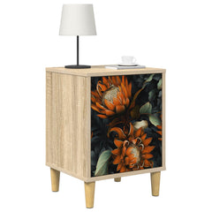vidaXL Bedside Cabinet LOCHEM 2 pcs Sonoma Oak 36 x 33 x 50 cm 3