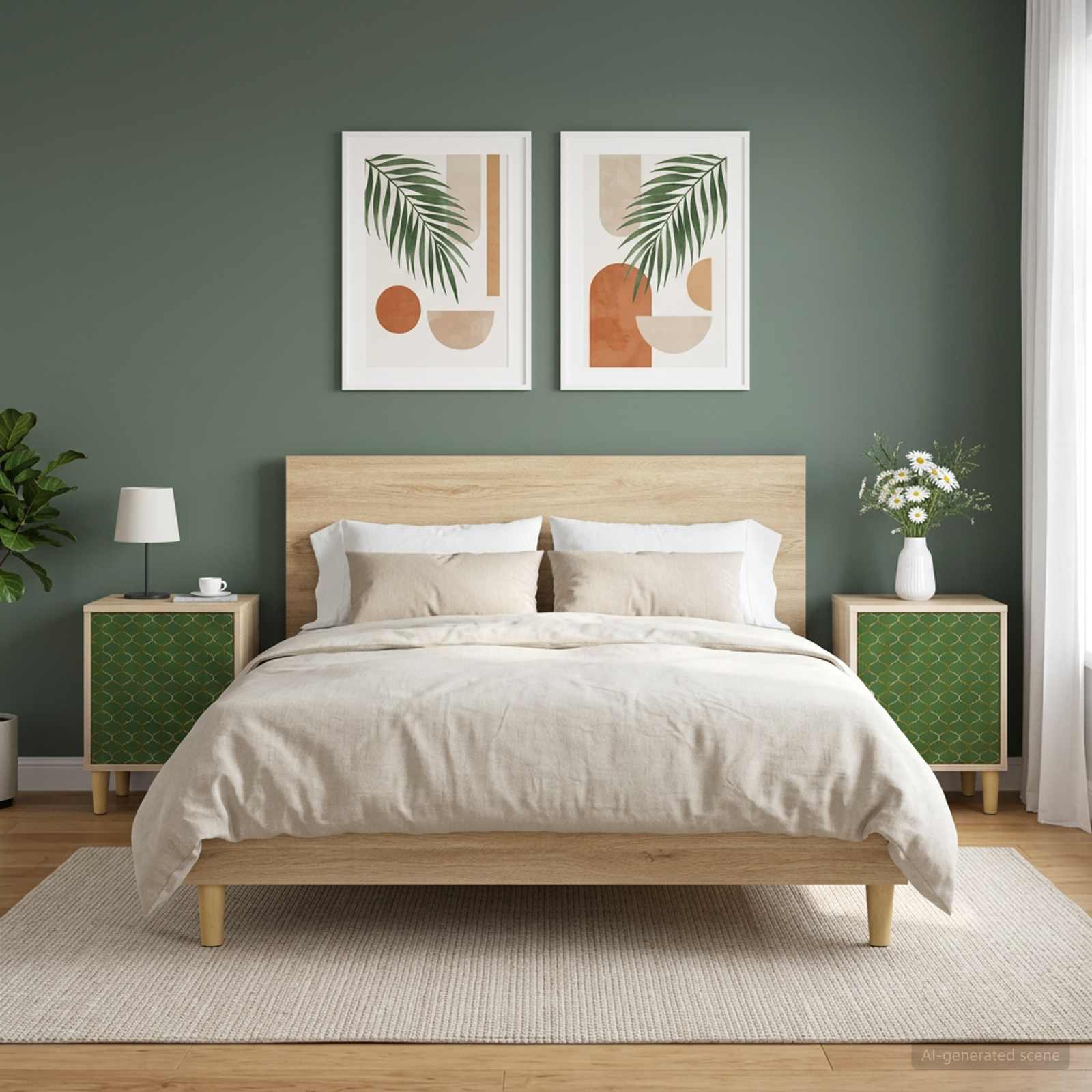 vidaXL Bedside Cabinet GELEEN 2 pcs Sonoma Oak 36 x 33 x 50 cm 4