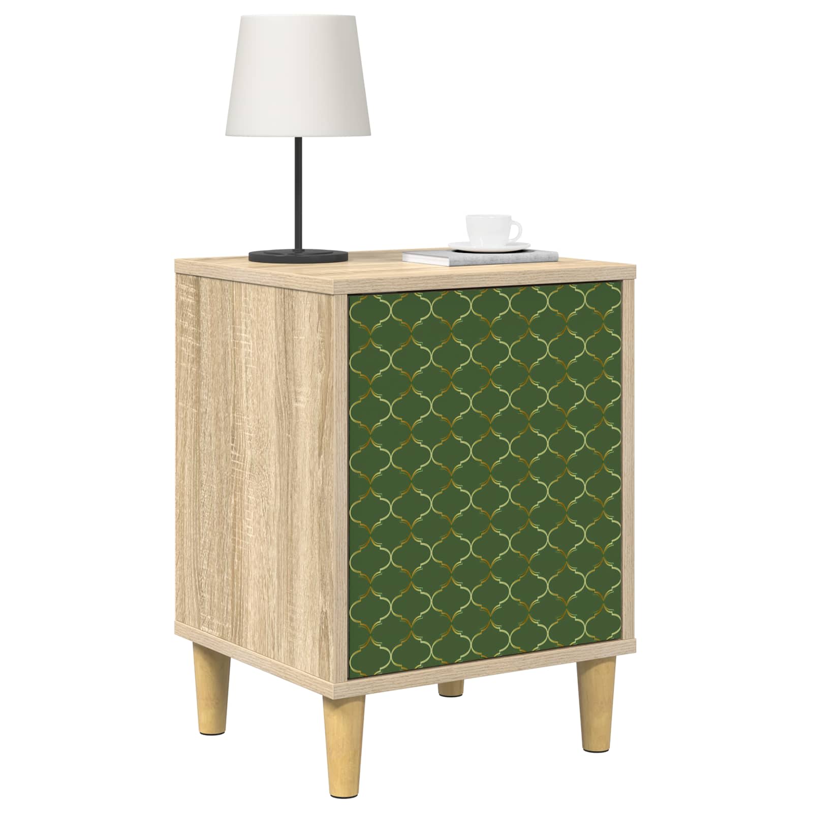 vidaXL Bedside Cabinet GELEEN 2 pcs Sonoma Oak 36 x 33 x 50 cm 3