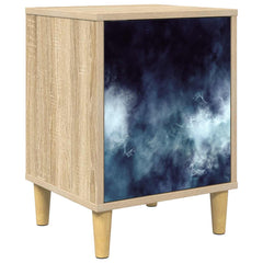 vidaXL Bedside Cabinet RAALTE Sonoma Oak 36 x 33 x 50 cm 2